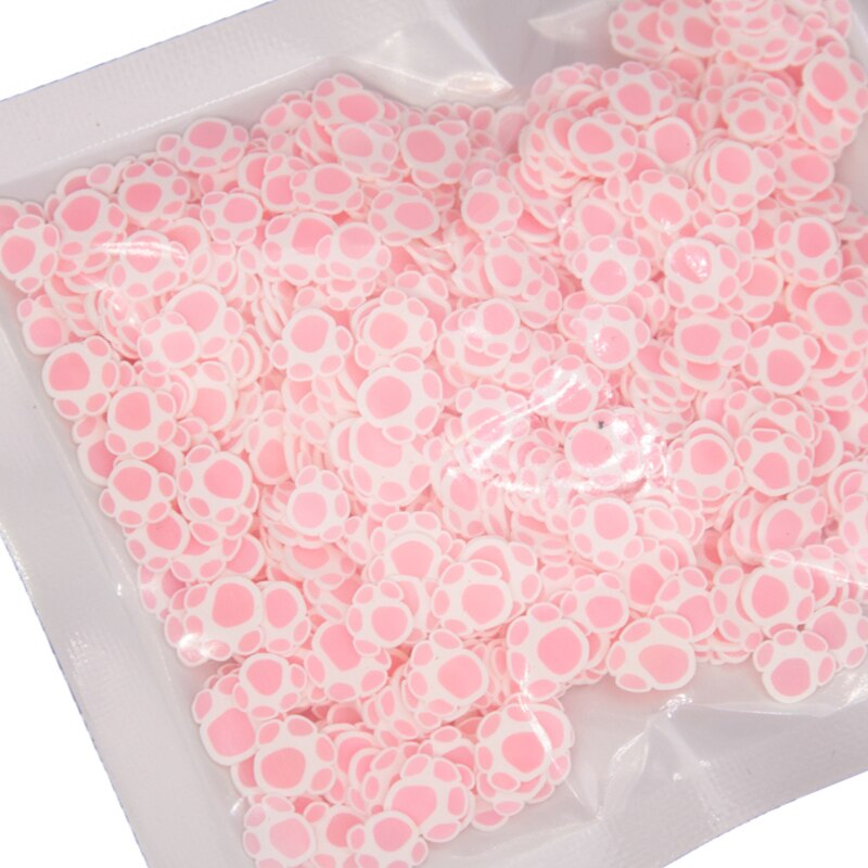 30g kat hund dyr pote form polymer ler skiver drys til slim fyld charms fluffy mudder gør det selv håndværk håndværk tilbehør