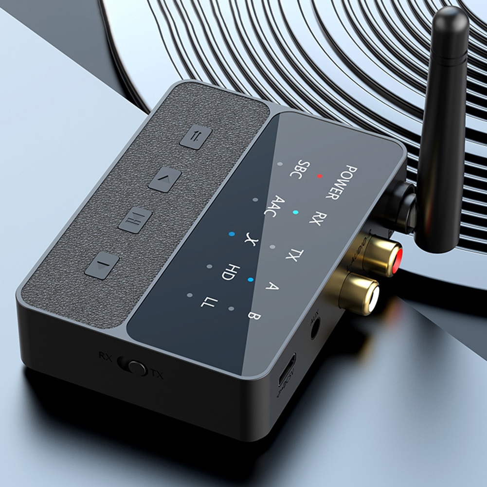 2 In 1 Wireless Stereo Receiver Bluetooth 5.3 aptX/HD/LL Audio Adapter 3.5MM RCA AUX Transmitter Low Latency Lossless Sound ﻿