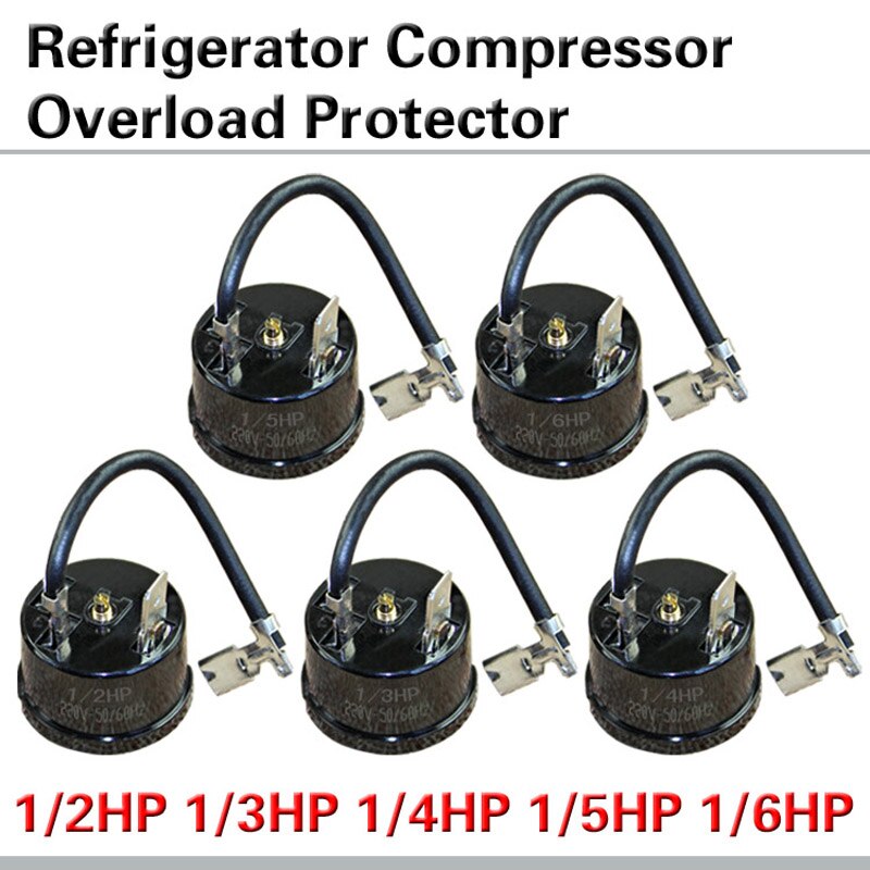 1/6HP refrigerator freezer compressor overheating overload protector refrigerator compressor protector