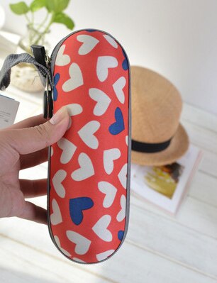 Paraguas ultraligero en caja con protección contra rayos UV para adultos, hombres y mujeres, paraguas plegable de cinco plazas para exterior, duradero,: Red Hearts