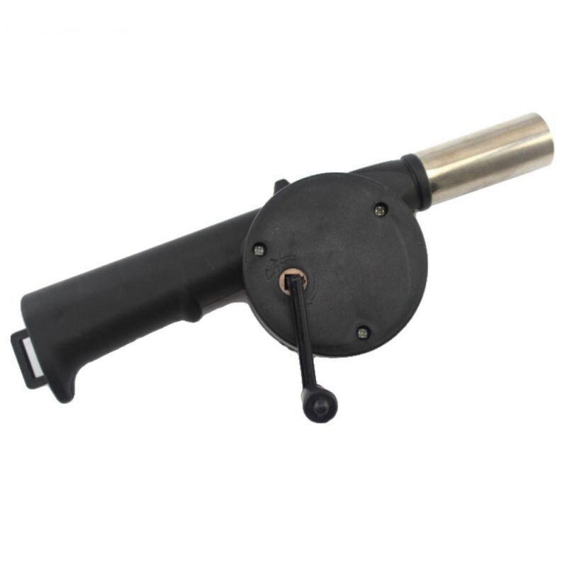 Hand Crank Bbq Fan Draagbare Barbeque Air Blower Met Handmatige Handvat Snelheid Controle Voor Outdoor Barbecue Fire Bellow Camping Wandelen: Default Title