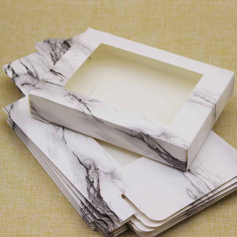 10 Uds papel para manualidades DIY de almacenamiento de caja de de Navidad con ventana dulces en caja de cajas gracias en casa proveedores caja: Amarillo fluorescente