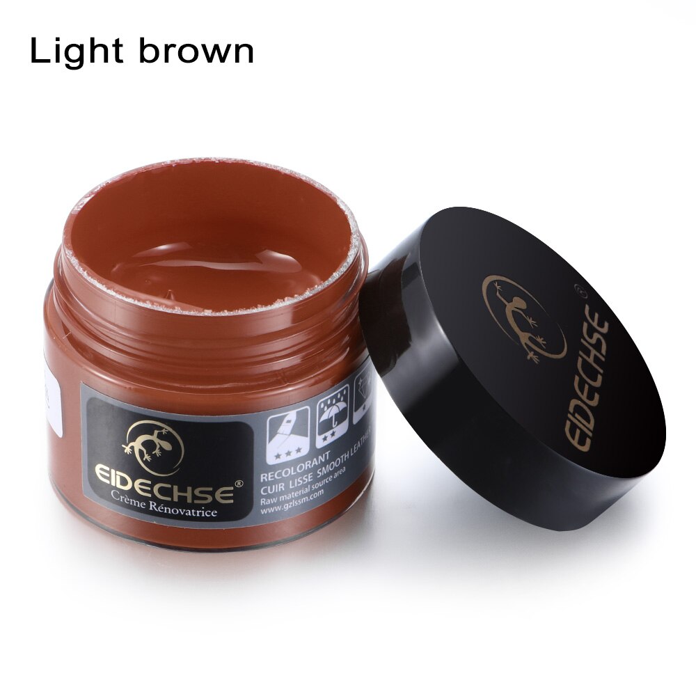 Leather Repair Cream Dye Colour Restorer Color Paste For Car Seat Sofa Car Faded Worn Repair Refurbish Tools Scratch Cracks: light brown1