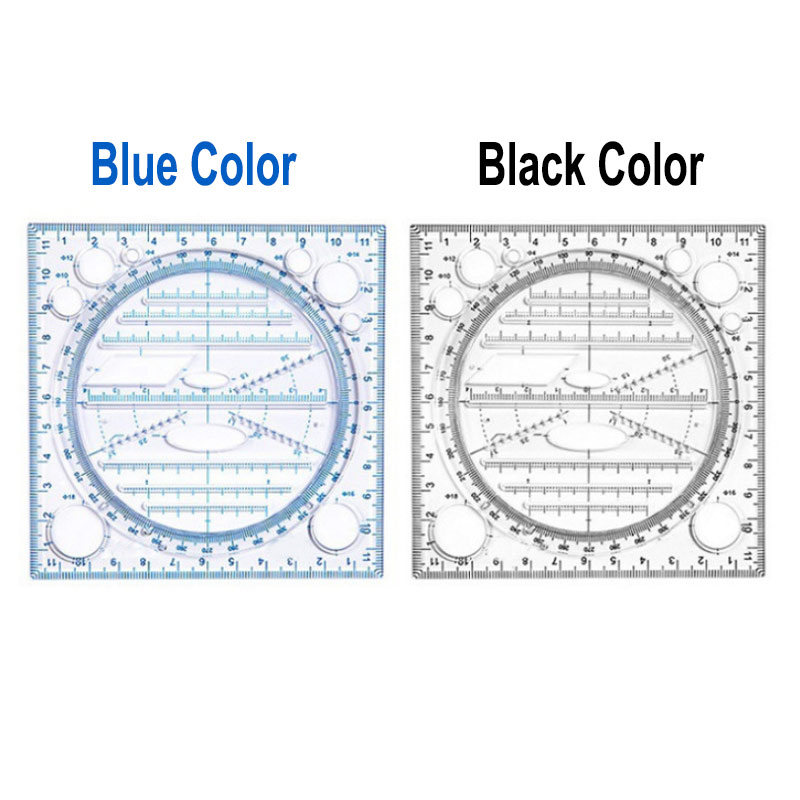 Multifunctional Drawing Template Art Construction Architect Stereo Geometry Ellipse Drafting Scale Ruler Measuring Tool