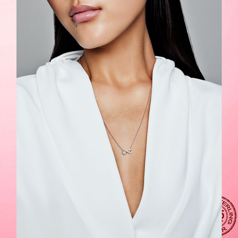 2022 Zomer Trendy Ketting 925 Sterling Zilveren Vintage Cirkel Collier Ketting Voor Vrouwen Cz Party Fijne Sieraden