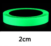 Pegatina autoadhesiva luminosa que brilla en la oscuridad, señal de salida para paredes, seguridad para escenario, visión nocturna, cinta decorativa para el hogar: 20mmx3m