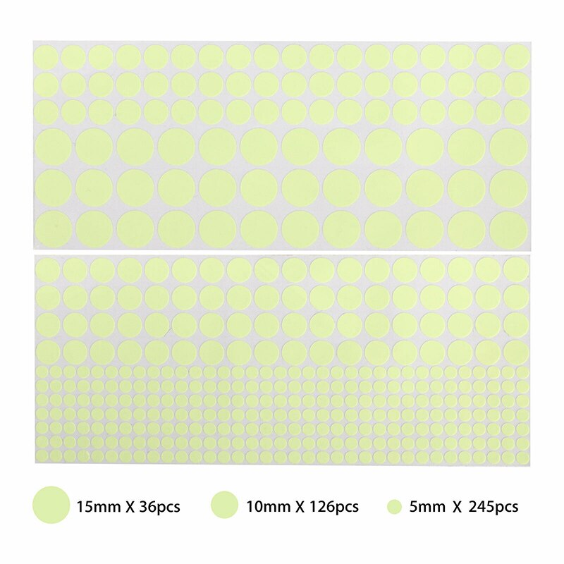 407 Stuks Lichtgevende Dot Muurstickers Diy Patroon Glow In The Dark Dots Stickers Kinderen Slaapkamer Plafond Wanddecoratie Decals