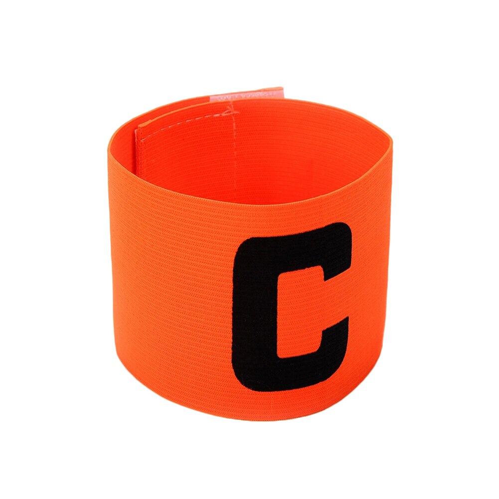 Voetbal Wedstrijd Captain C Woord Mark Armband Plakken Team Leider C Woord Nylon Voor Voetbal Sport Accessoires: Orange