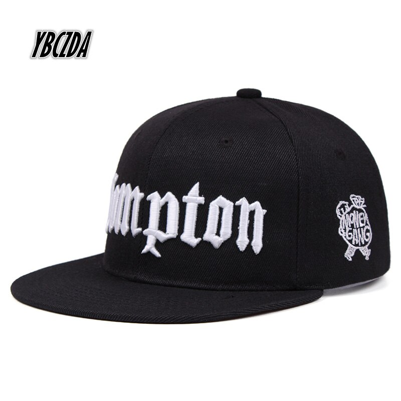 Gorra de béisbol de con bordado Compton, gorra de béisbol de Hip Hop, gorra deportiva de plana para Unisex, gorras ajustables para papá