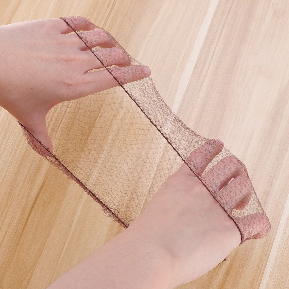 50 stk hårnet usynlig elastisk kant mesh hårnet ballet knold hår net mesh dans skøjteløb snoods hår net knolde cover