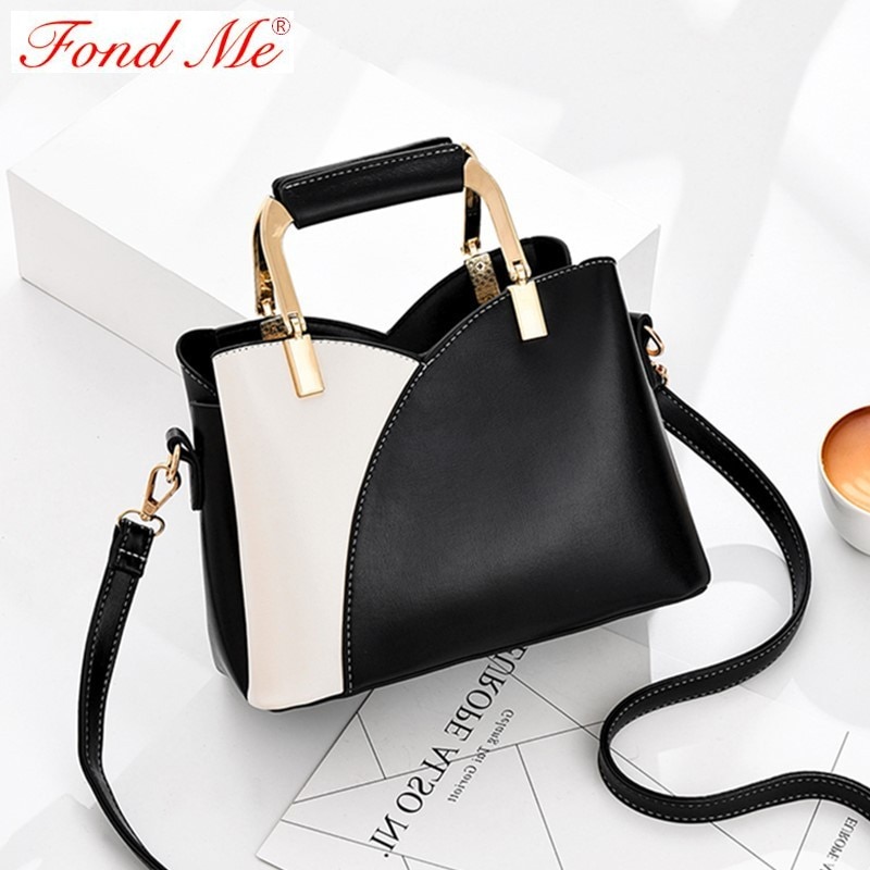 Neue Alle-Match Große Kapazität One-Schulter Crossbody Hand Tasche: Black