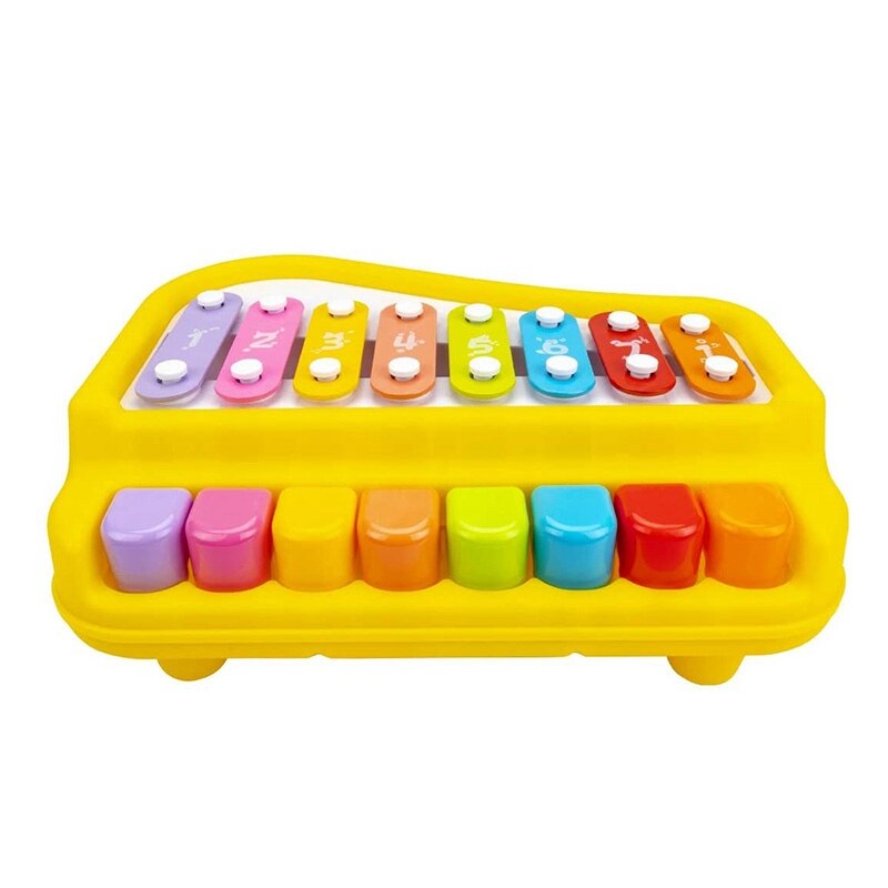 Jouet de Piano bébé 2 en 1 Xylophone Instrument de musique jouets d'apprentissage éducatif précoce pour les tout-petits