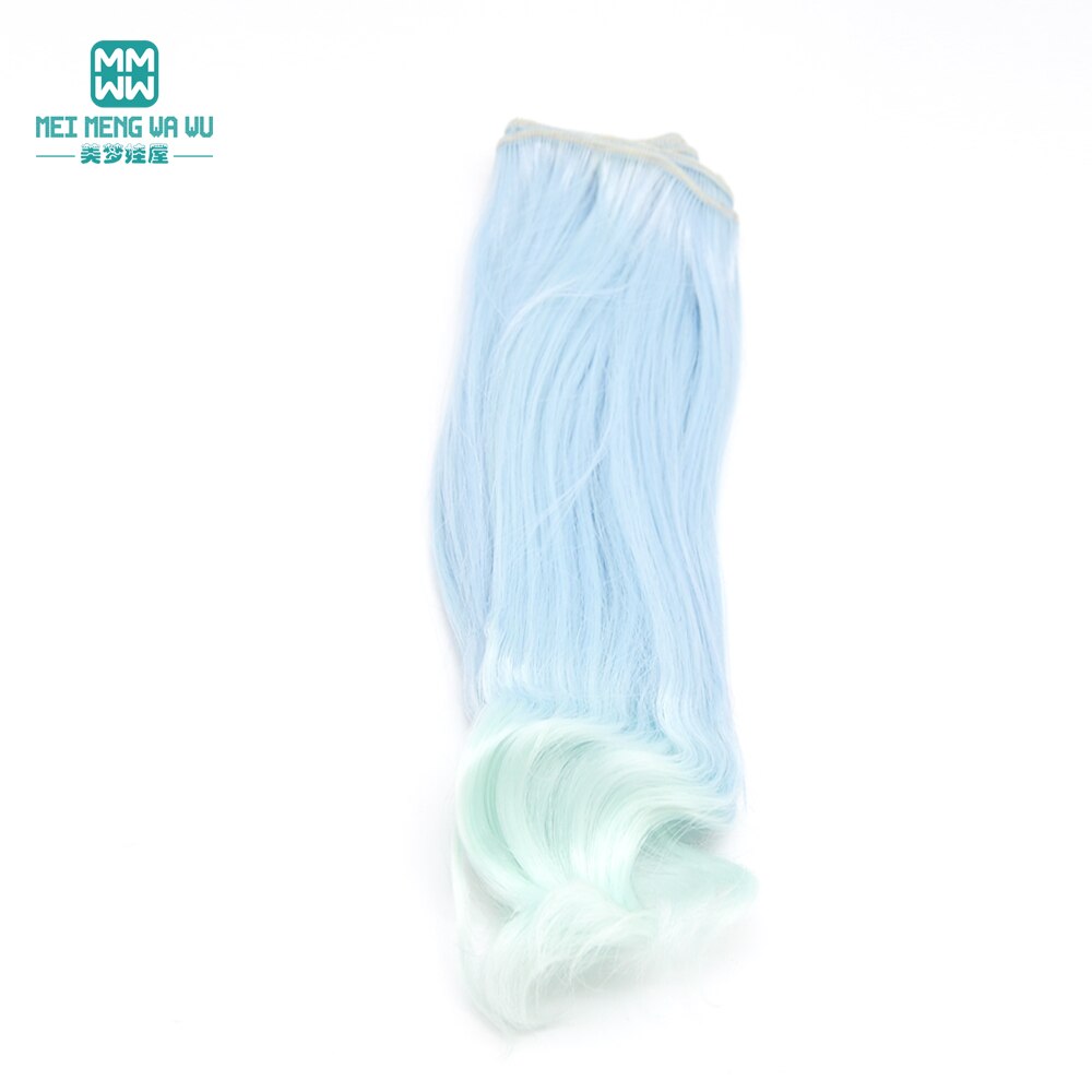 1 Stück 20 cm * 100 cm natürliche schwere Locken Perücken/Haar für 1/3 1/4 1/6 BJD/SD Puppenzubehör: Mehrfarben