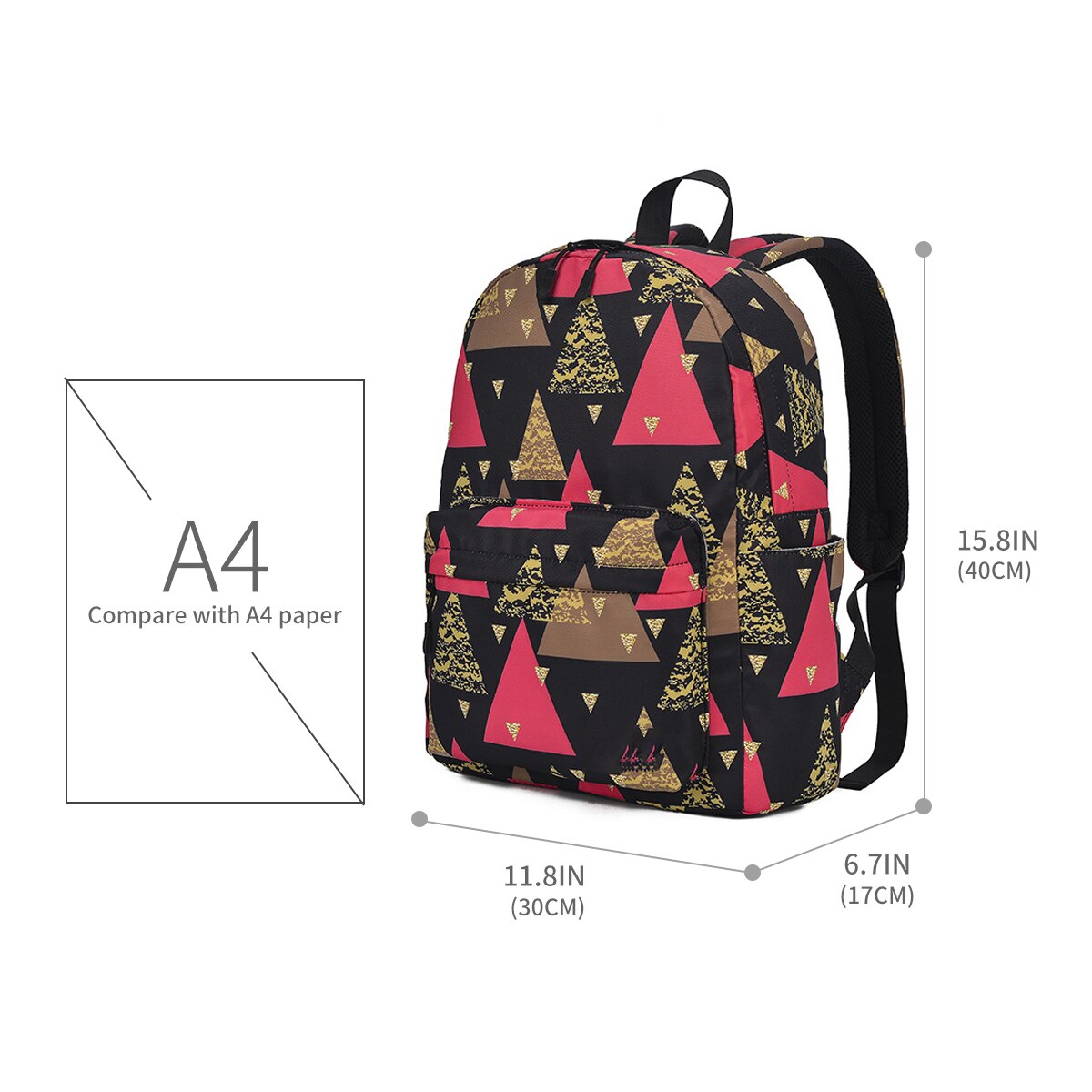 Cartoon Fire Truck Backpack College Students Laptop Backpack Book Bag Casual School Bag