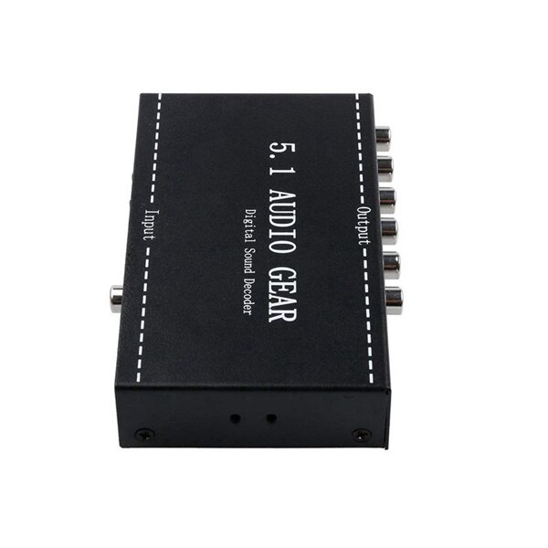 Decodificador de sonido envolvente Digital, 5,1 o, AC3/DTS, 3,5mm o, reproductor HD, enchufe europeo