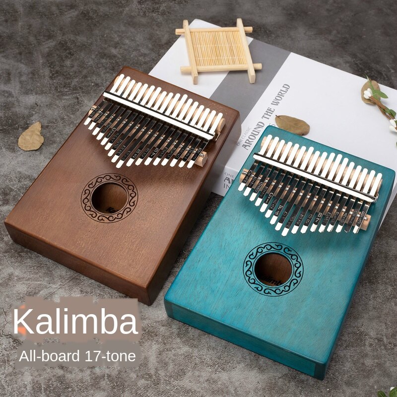 kalimba 17 key mahogany thumb piano mbira musical ... – Vicedeal