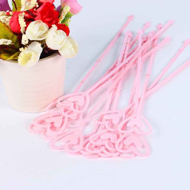 80 st / lot floraarrangemangsdekoration ,24.5cm plaststång för blomdekorationer