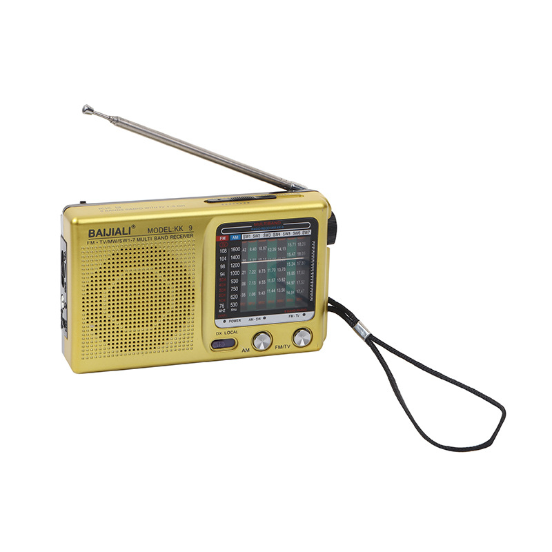 AM/FM/SW Portable Radio Operated for Indoor Outdoor Emergency Use Radio witF4: Blue