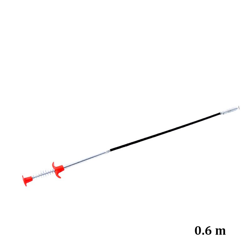 Sewer Pipe Dredging Extractor Flexible Grabber Claw Reacher Tool Drain Clog Remover Cleaning Tool For Sewer Sink Toilet Drains: 0.6m