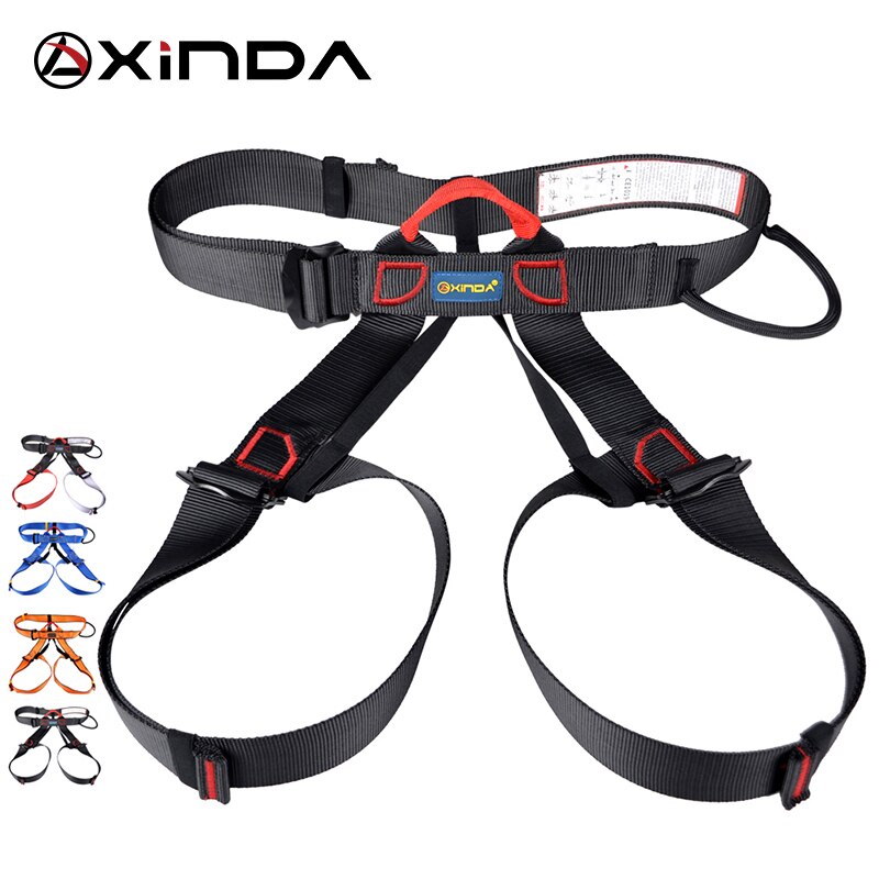 Xinda Outdoor Sports Safety Belt Rock Mountain Climbing Harness Waist Support Half Body Harness Aerial Survival