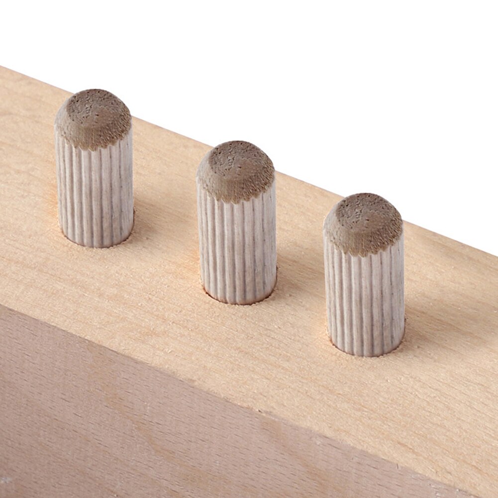 300Pcs Practical Wooden Doweling Jig Kit Cabinet Drawer Round Fluted Wooden Plug Dowel Pins Rods Locator Furniture Fitting