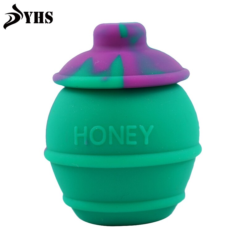 3pcs 35ml Nonstick Silicone Wax Containers Silicone Storage Container bottle jar dad For Wax Oil: green purple