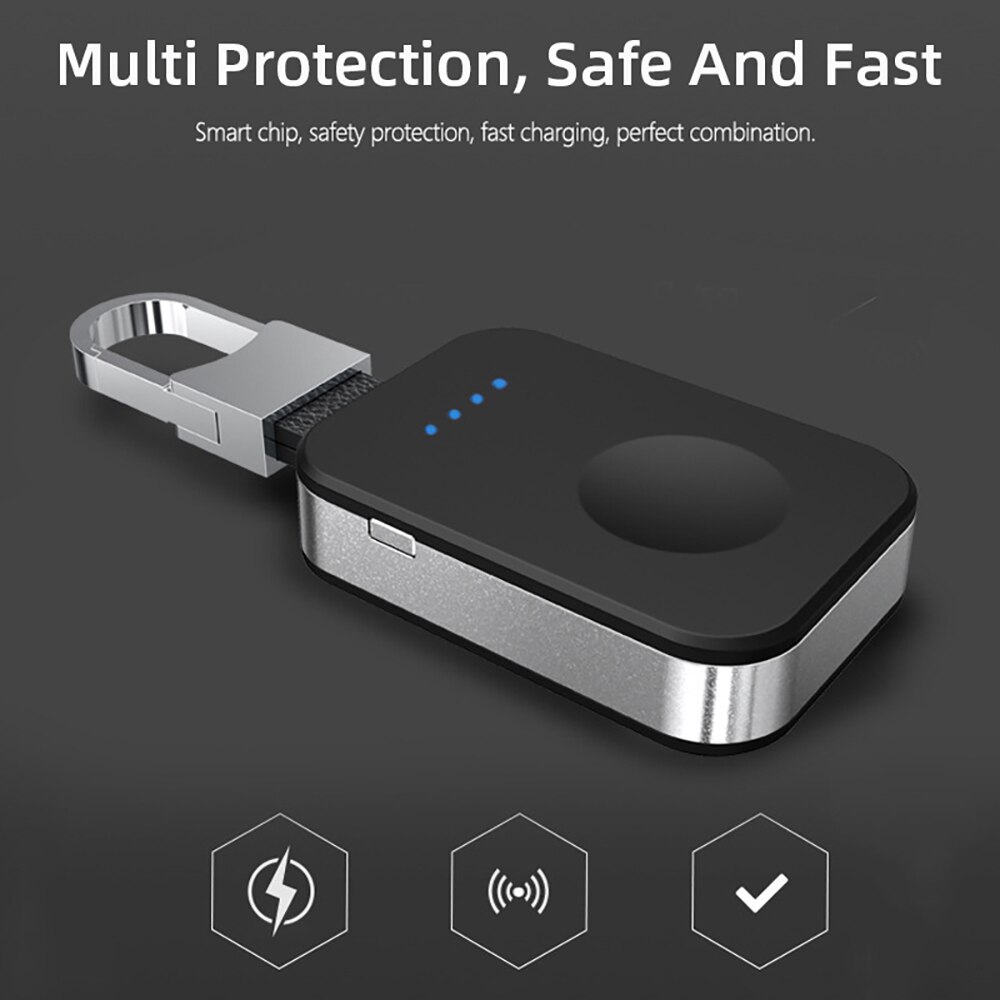 Qi Drahtlose Ladegerät Für Apfel Uhr 5 4 3 2 Energie Bank magnetisch aufladen Tragbare Mini iWatch Drahtlose Ladung Externe batterie