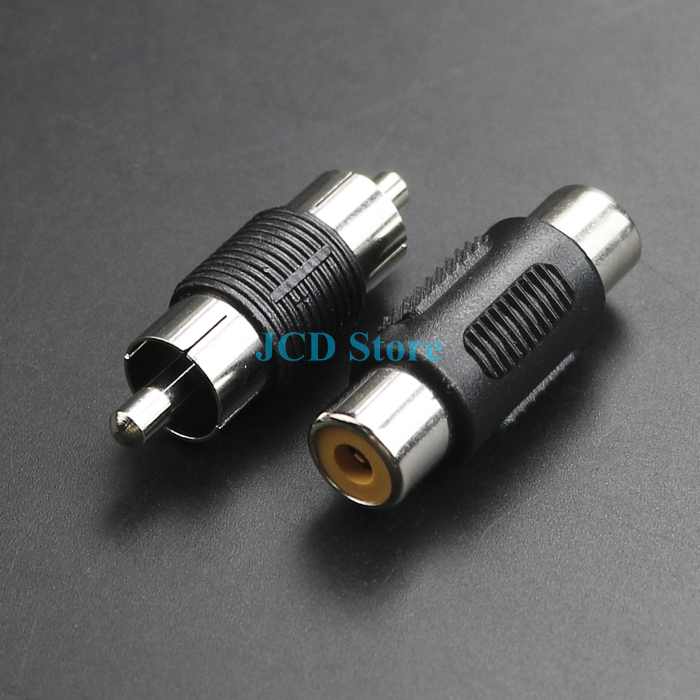 2pcs Dual RCA Male to male female to female Audio Connector Adapter Plug video Coupler AV cable for CCTV camera