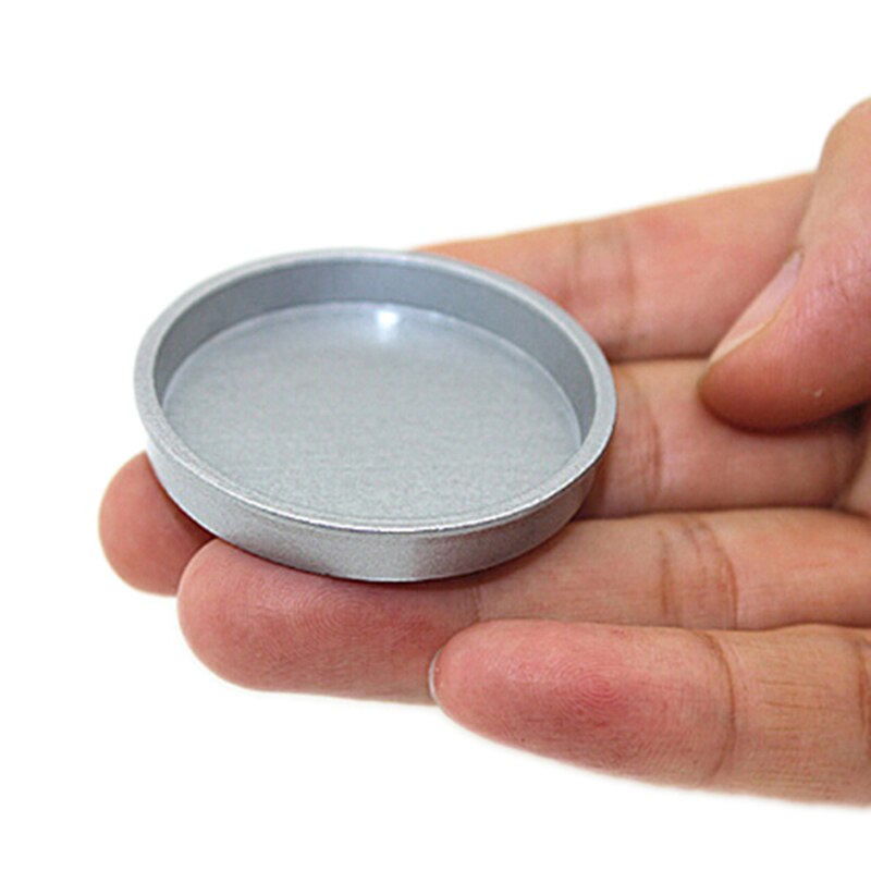 Neue 1:12 Nette Dollhouse Miniatur Mini Metall Runde Tablett Küche Zubehör Spielzeug