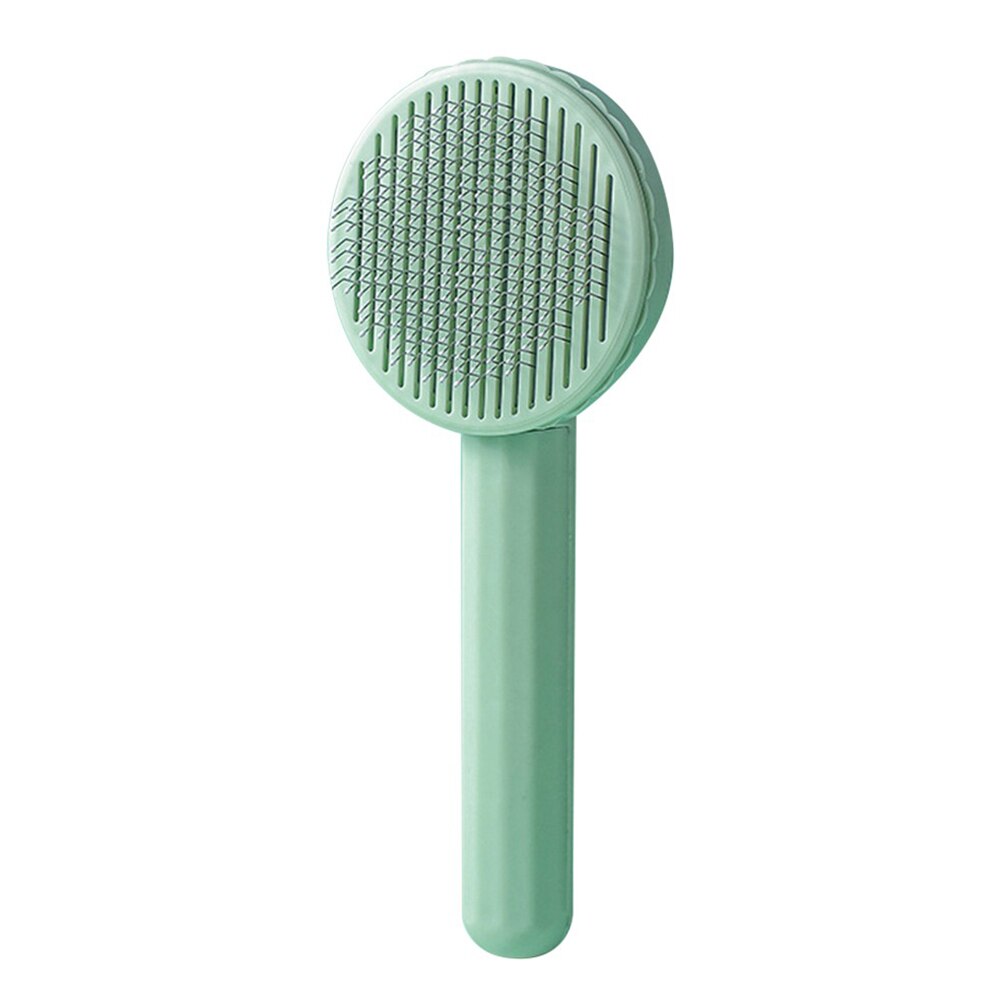 Huisdier Kat Borstel Kat Kam Huisdier Verzorgen Kam Automatische Katten Haar Borstel Zelfreinigende Slicker Brush Voor Honden Katten kat Accessoires: green