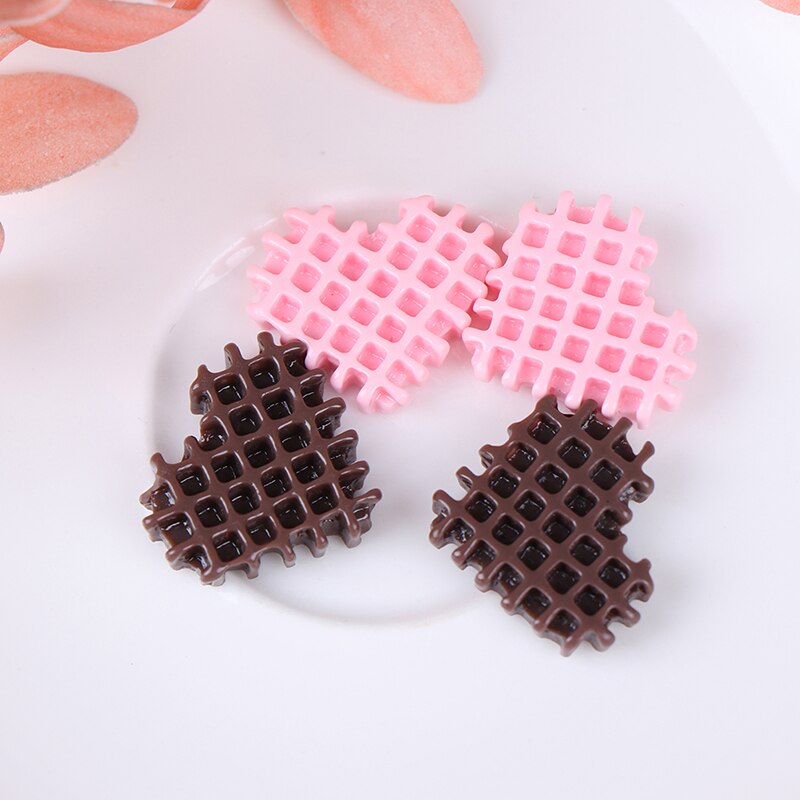 10x Cute Love Biscuits Mobile Phone Shell Crystal Mud DIY Resin Accessories