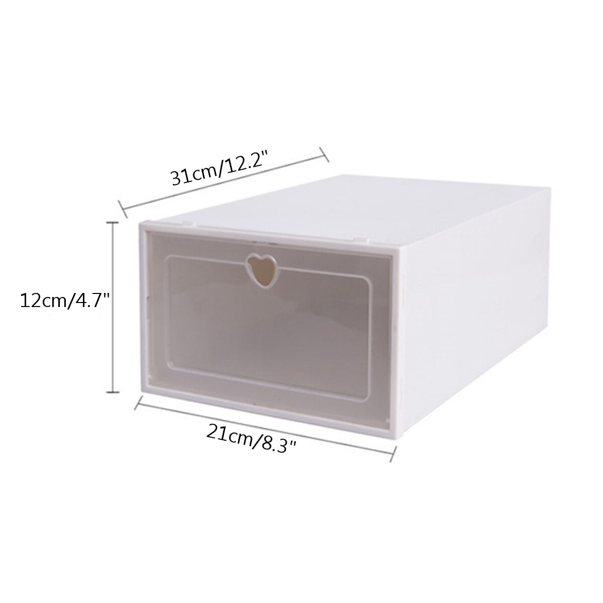 4 stuks transparante schoenendoos stofdicht plastic schoenenopbergartefact flip schoenenrek schoenenorganizer hanger gesuperponeerde combinatie