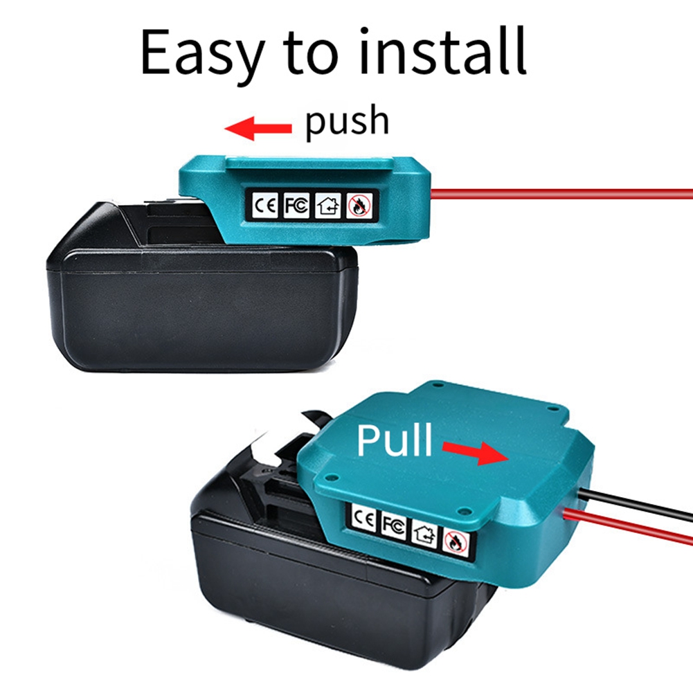 ABKY-Power Wheel Adapter for Makita 18V LXT Battery with Wire Harness Connector & Fuse for Peg-Perego 12 Volt Power Wheel