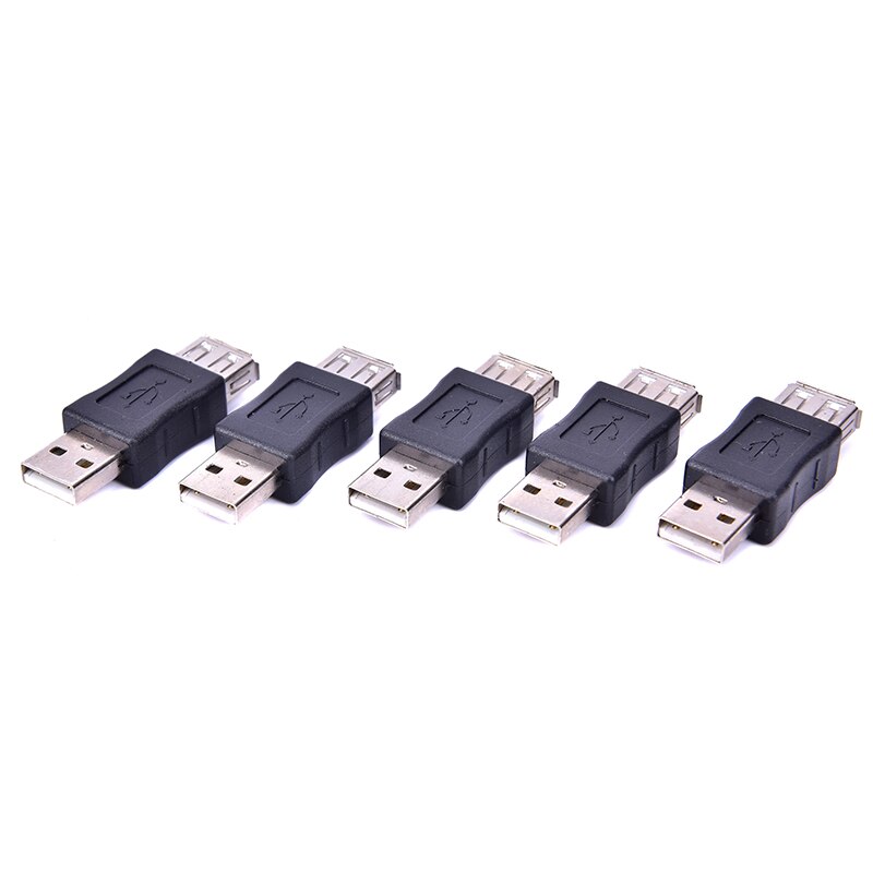 USB Adapter Converter Male to Female Connector Adapter USB Gadgets Black