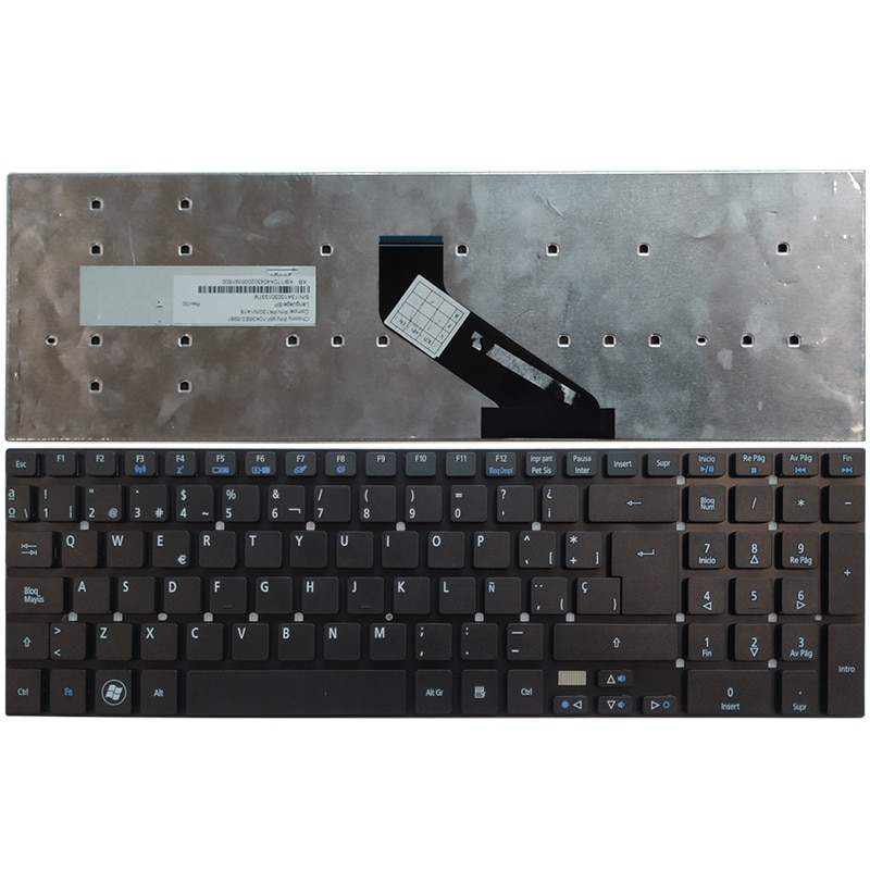 Spaanse Laptop Keyboard Voor Acer Aspire ES1-512-C4DW Extensa 2519 EX2519 N15W4 2519-C6K2 C4EB Sp Toetsenbord Zwart