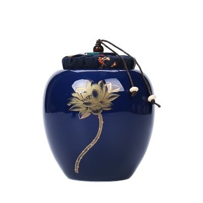 Jar Reizen Huishouden Koffie Opbergdoos Fles Bus Seal Craft Klassieke Thee Caddy Organisator Mini Snoep Keramiek Tin