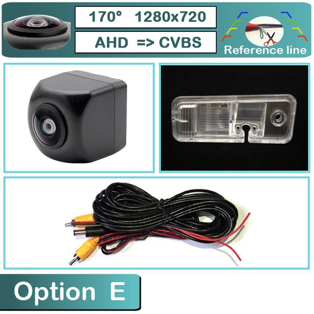 Boque 170 Graden 1280X720P Hd Ahd Auto Voertuig Achteruitrijcamera Reverse Camera Voor Kia Carens Rondo Rp ~: E-AHD720P-170deg / B