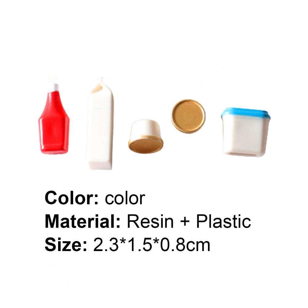 5 Pcs Miniatuur Speelgoed Multi-Gebruik Handgemaakte Plastic Miniatuur Speelgoed Display Voor Thuis