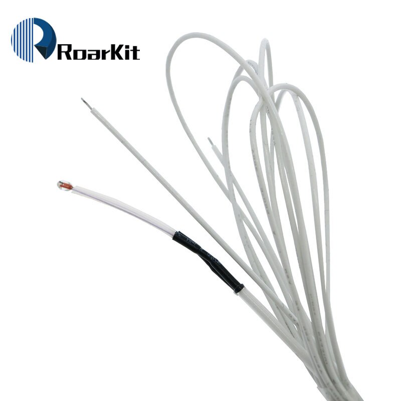 10Pcs/lot 100K ohm NTC 3950 Thermistors With Cable For 3D Printer Part Temperature Part 1M Line Reprap Mend Parts