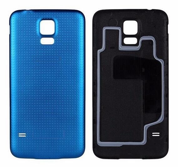 Back battery door cover for Samsung Galaxy S5 i9600 G900 Rear housing for Galaxy S5 mini G800 back cover case with 1x film