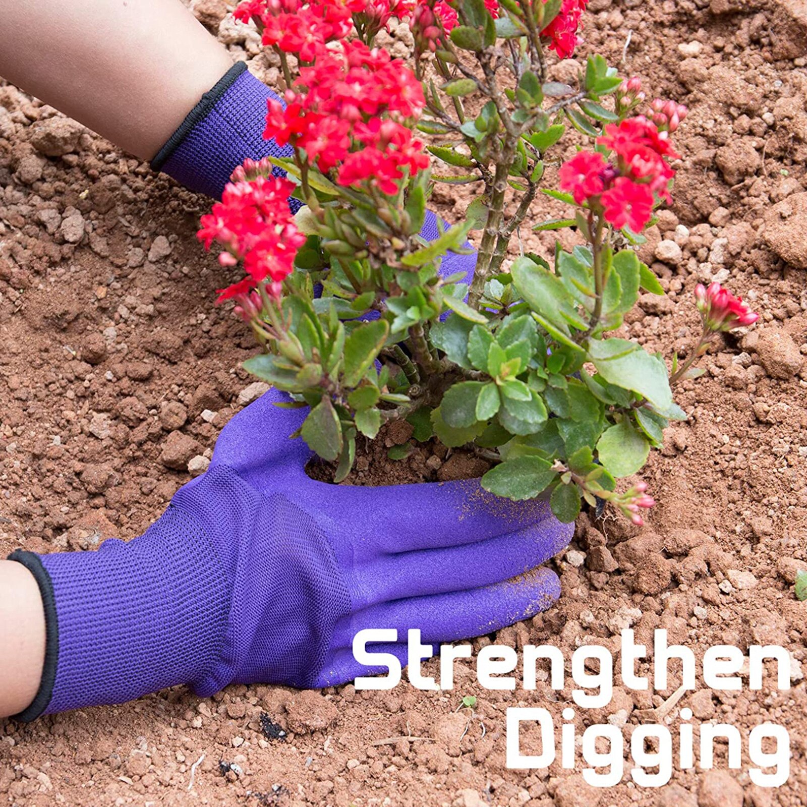 1 Pair Garden Gloves with Claws Breathable and Waterproof Gardener Working Gloves for Digging Planting Pruning Weeding Seeding