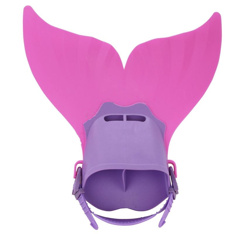 Aletas de natación ajustables para niños, aletas de entrenamiento, aleta de sirena para nadar, aleta para pies, cola para pies de buceo: Rosa
