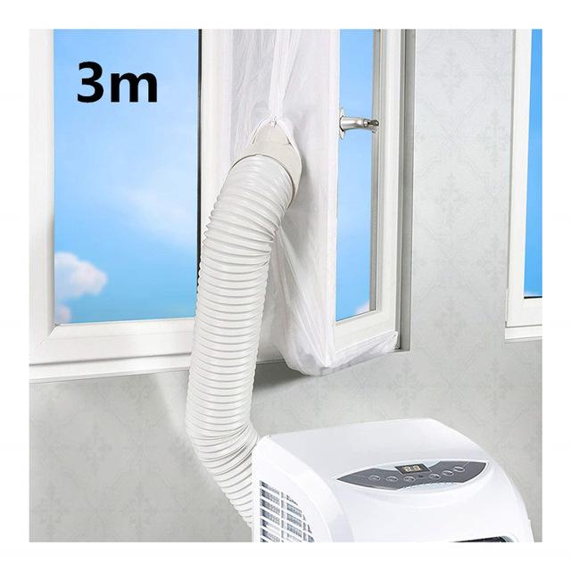 Universal 4m Air Lock Window Closure Cloth Plate Air Stop Air Conditioner Outlet Window Seal Kit For Mobile Air Conditioner: 3 m
