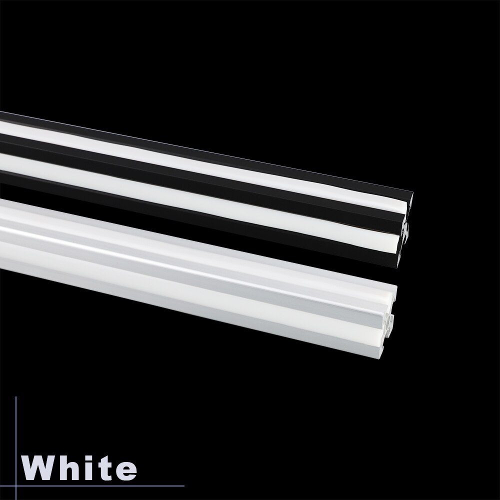Ender 3/ CR10/ CNC 20 series 6mm sello plano para perfil de aluminio cubierta de ranura suave/Panel rojo/amarillo/Negro/Blanco/azul: Blanco