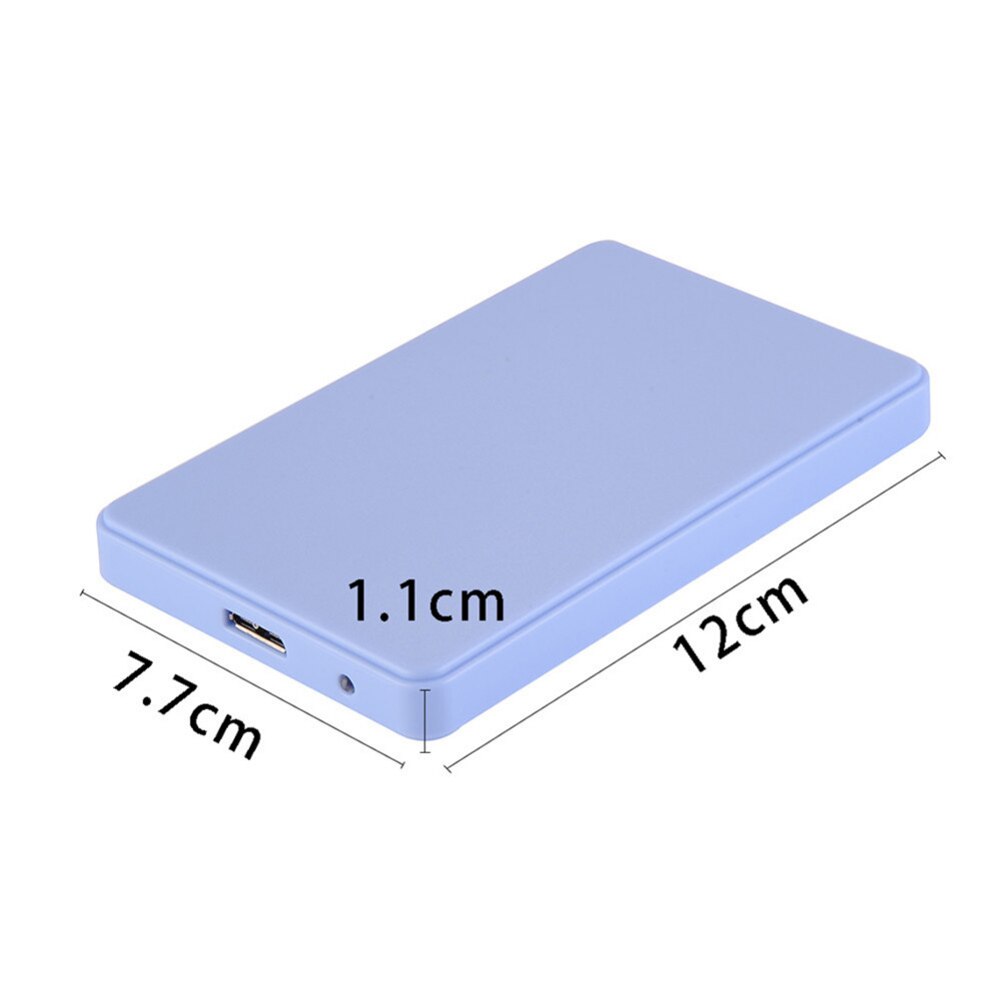 USB 2.0 / 3.0 SATA 2.5 "HD HDD BOÎTIER de DISQUE DUR EXTERNE BOÎTIER ABS Blanc Mini Externe Portable Support Pour Disque Dur