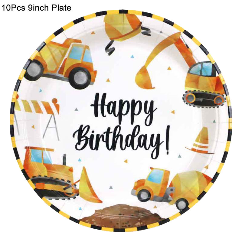 Bouwtafelkleed Dump Truck Tafelkleed Wegwerptafelkleed voor Bouw Verjaardagsfeestje Decoratiebenodigdheden: Olijf