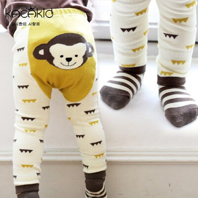 0-3T Girls Boys Baby Tights+Short Cotton Cartoon Tights Kids Spring Pantyhose Baby Girl Children's Clothing: monkey / 12M