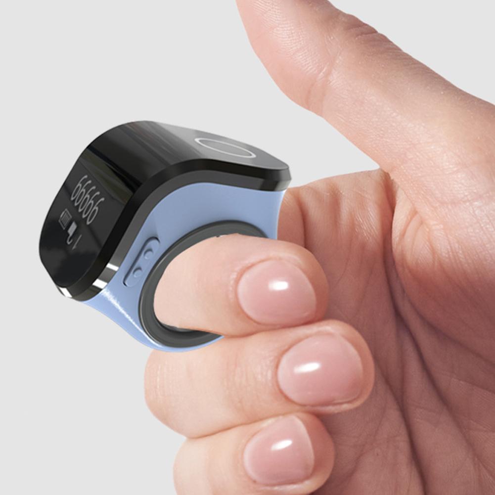 Digital Counter Portable Points Rechargeable Electronic Hand Tally Counter Silents Prayer Counter Waterproof Finger Counter