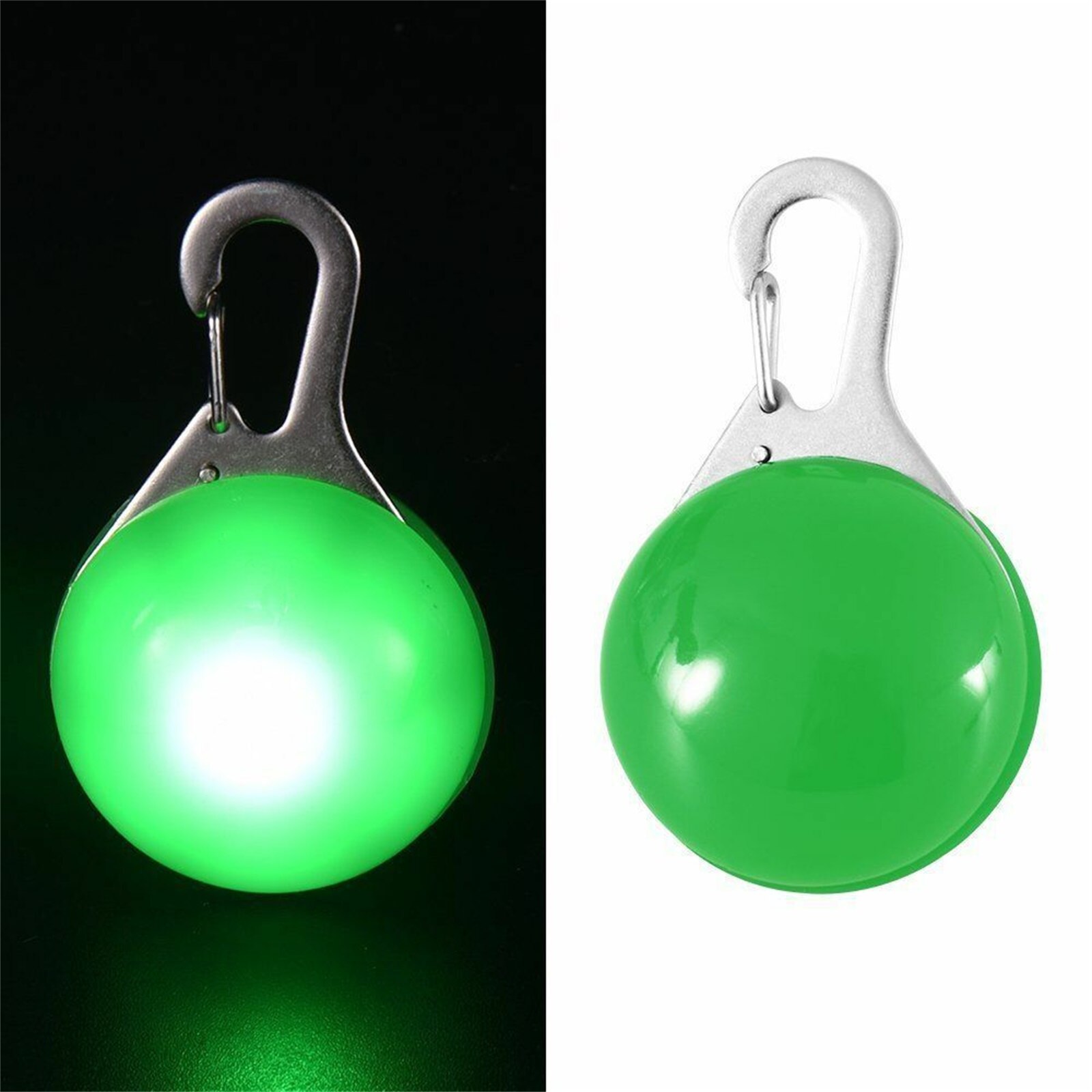 Collier lumineux à LED pour chat, pendentif lumineux, décoration, ornement, accessoires pour petits animaux de compagnie, chaton, sécurité nocturne: Green