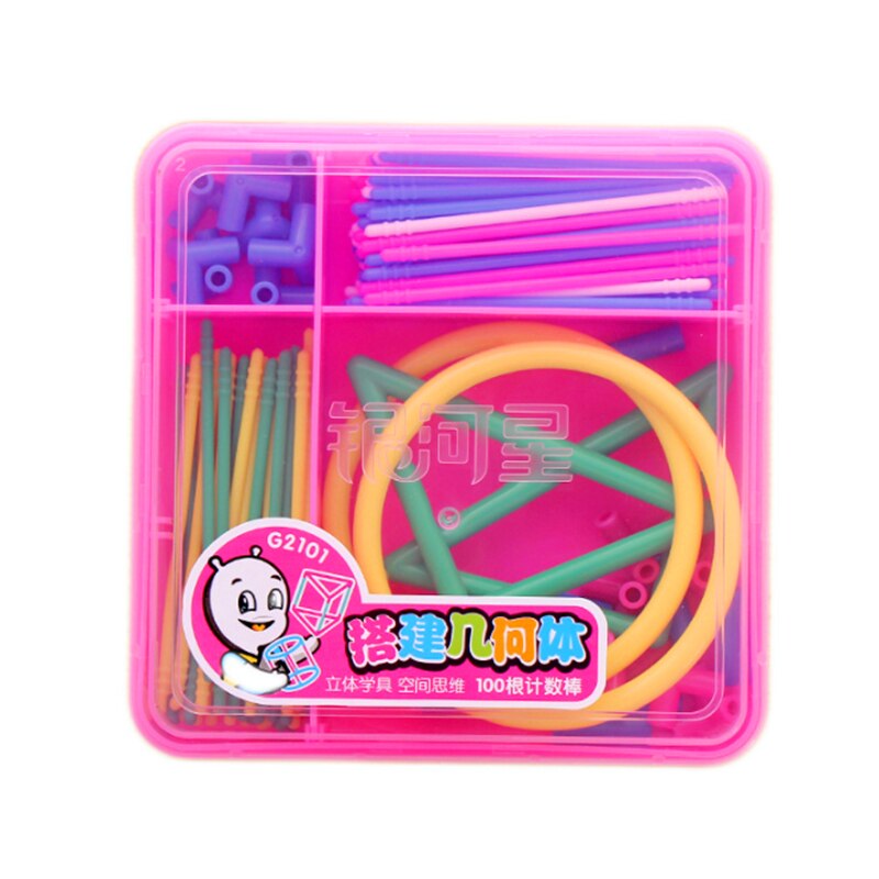 3D Geometric Shape Building Assemble Kit Kids Math Geometry Educational Toy Teaching Aids